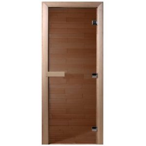 Дверь для бани Doorwood DW01116 600х1800 мм Бронза