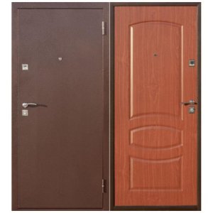 Дверь входная металлическая Йошкар СтройГост 5-2 Итальянский Орех 960х2060 мм правая металл и МДФ 4 мм