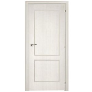 Дверное полотно Mario Rioli Saluto 220 CPL Белый палисандр правое с петлями и сантехническим замком хром