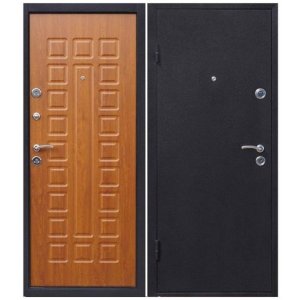 Дверь входная металлическая Йошкар Золотистый Дуб 860х2060 мм левая металл и МДФ 8 мм