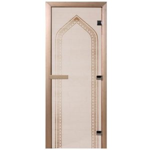 Дверь для бани Doorwood DW00083 700х1900 мм сатин Арка