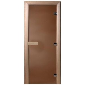 Дверь для бани Doorwood DW01334 700х2000 мм Бронза матовая