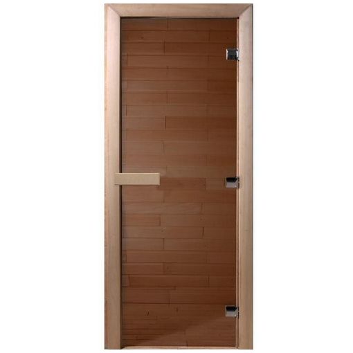 Дверь для бани Doorwood DW00001 700х1900 мм бронза  Теплый день