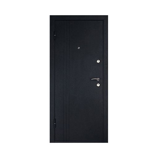 Дверь входная металлическая Дверной континент Лайн Дуб беленый левая 860х2060 мм