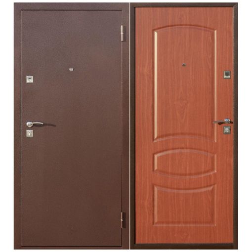 Дверь входная металлическая Йошкар СтройГост 5-2 Итальянский Орех 860х2060 мм левая металл и МДФ 4 мм