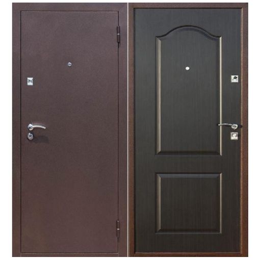 Дверь входная металлическая Йошкар СтройГост 5-2 Венге 960х2060 мм левая металл и МДФ 4 мм