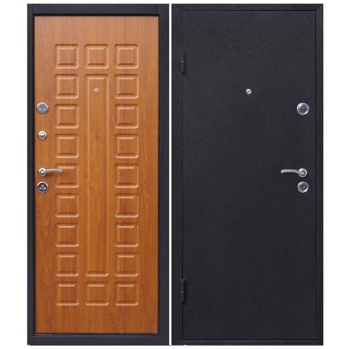 Дверь входная металлическая Йошкар Золотистый Дуб 960х2060 мм левая металл и МДФ 8 мм