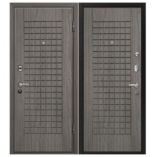 Дверь входная металлическая МеталЮр М4 860х2060 мм левая МДФ 12 мм Грей