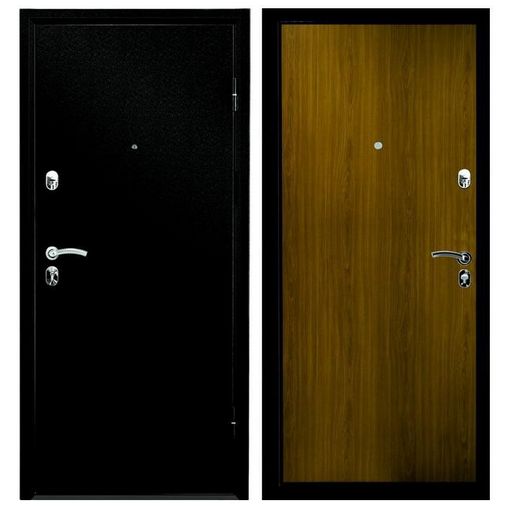 Дверь входная металлическая Промет С2 Форте Черный Муар 880x2066 мм левая