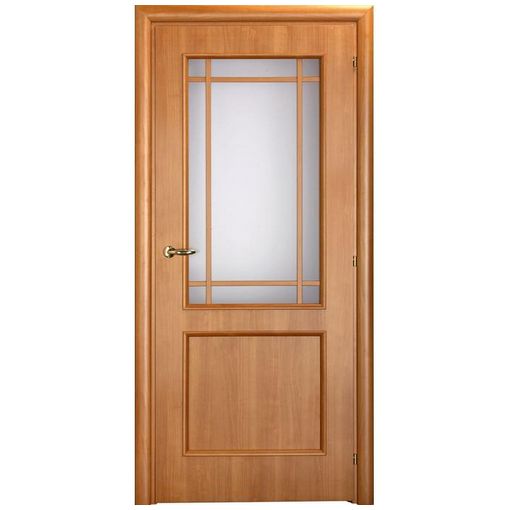 Дверное полотно Mario Rioli Saluto 219l CPL Анегри правое с петлями и сантехническим замком латунь
