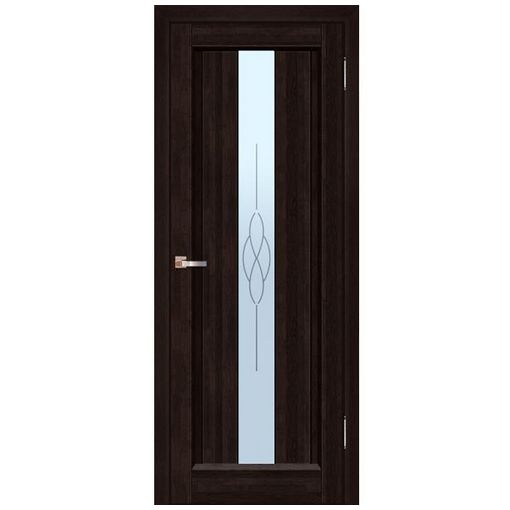 Дверное полотно ПМЦ Версаль Венге остекленное