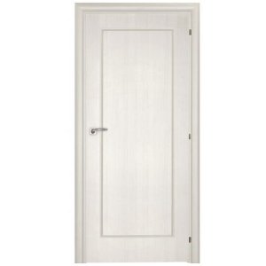 Дверное полотно Mario Rioli Saluto 210 CPL Белый палисандр правое с петлями и сантехническим замком хром