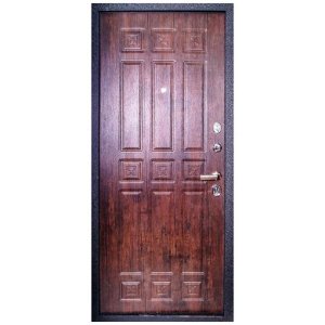 Дверь металлическая Pro-tec Неаполь Темный Орех правая 960 мм