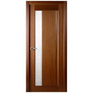 Дверное полотно Belwooddoors Ланда шпон Орех со стеклом