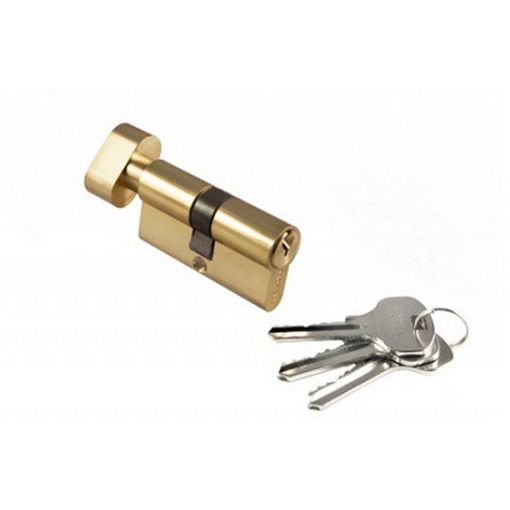 Цилиндр ключевой Morelli 60СК PG с заверткой 60мм кл/верт цвет золото