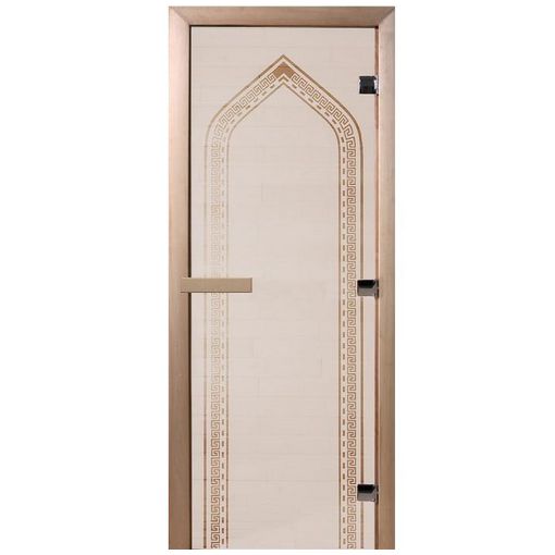 Дверь для бани Doorwood DW00084 800х2000 мм сатин Арка