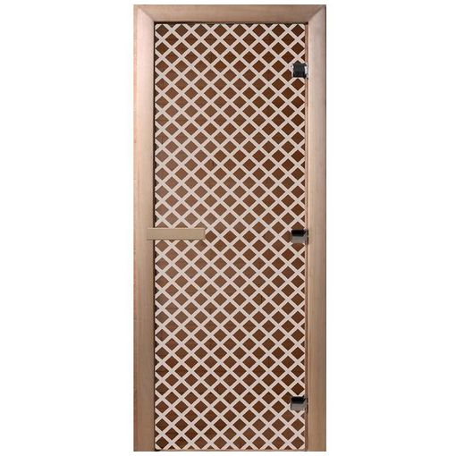 Дверь для бани Doorwood DW00103 700х1900 мм бронзовая Мираж