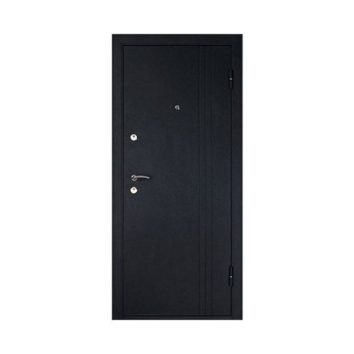 Дверь входная металлическая Дверной континент Лайн Дуб беленый правая 960х2060 мм