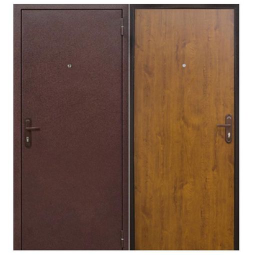 Дверь входная металлическая Йошкар СтройГост 5-1 Золотистый Дуб 960х2060 мм левая металл и МДФ 4 мм