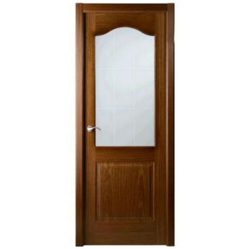 Дверное полотно Belwooddoors Капричеза со стеклом мателюкс Шпон Орех