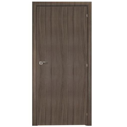Дверное полотно Mario Rioli Saluto 200 CPL Серый палисандр правое с петлями и сантехническим замком хром