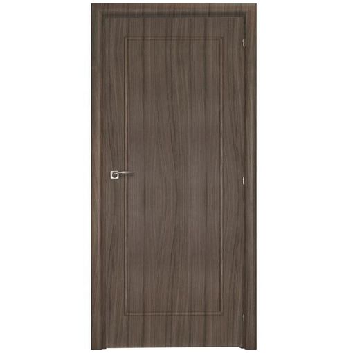 Дверное полотно Mario Rioli Saluto 210 CPL Серый палисандр правое с петлями и сантехническим замком хром