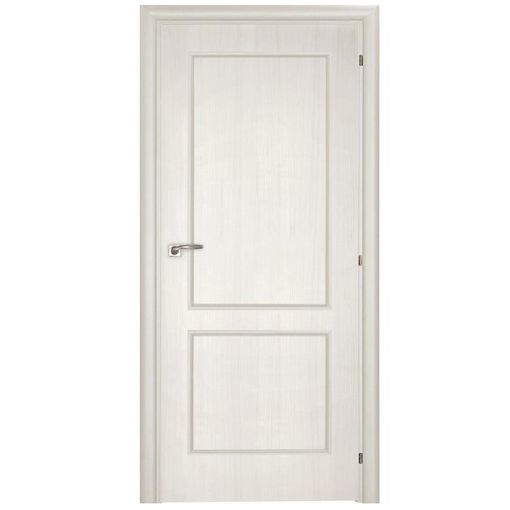 Дверное полотно Mario Rioli Saluto 220 CPL Белый палисандр левое с петлями и сантехническим замком хром