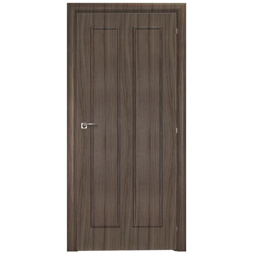 Дверное полотно Mario Rioli Saluto 220v CPL Серый палисандр левое с петлями и сантехническим замком хром