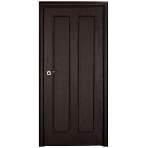 Дверное полотно Mario Rioli Saluto 220v CPL Венге правое с петлями и сантехническим замком хром