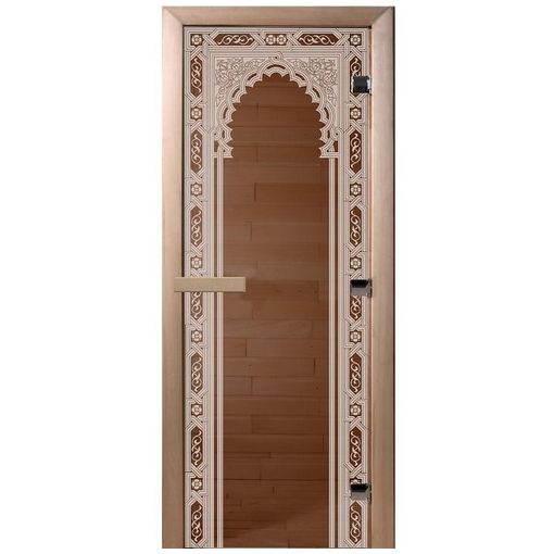Дверь для бани Doorwood DW00079 700х1900 мм бронза Восточная арка