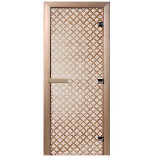 Дверь для бани Doorwood DW00107 700х1900 мм сатин Мираж