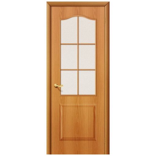 Дверное полотно Мариам Классика ламинированное Миланский орех остекленное