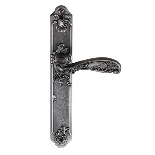 Ручка дверная Archie Genesis Flor PS Черное Серебро
